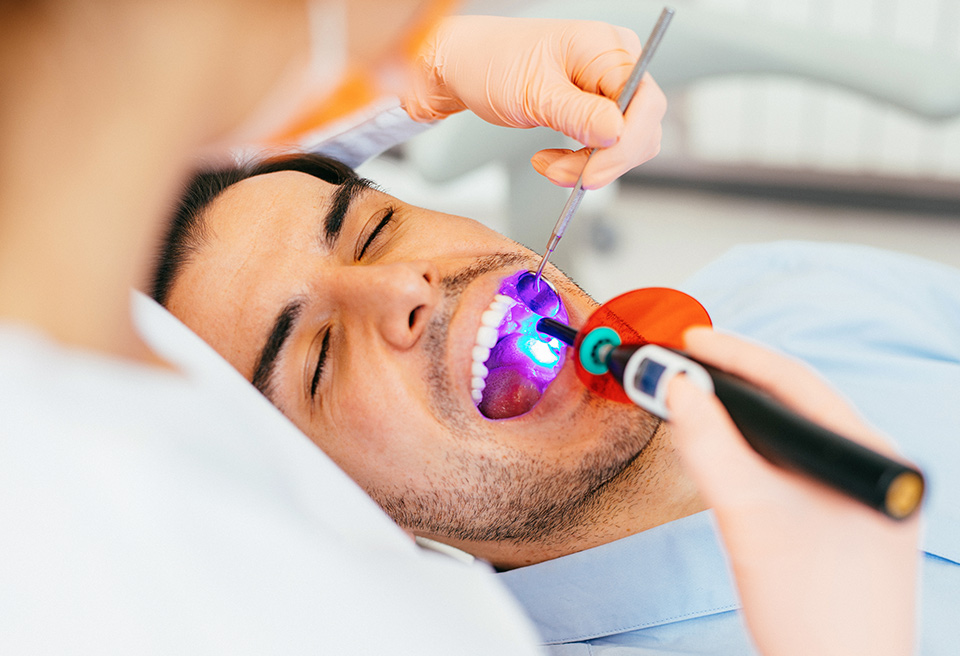 Patient under going surgery